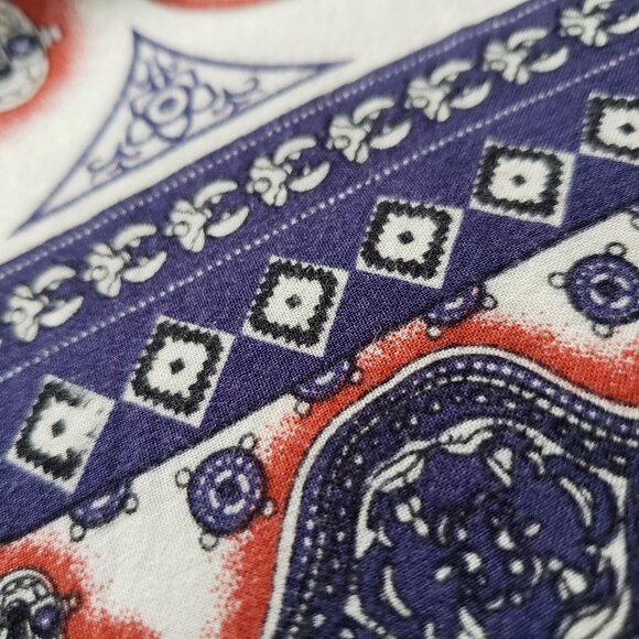 Love Bonito Blue White Red Elephant Boho Pathyia Romper Playsuit Shorts - Picture 9 of 15